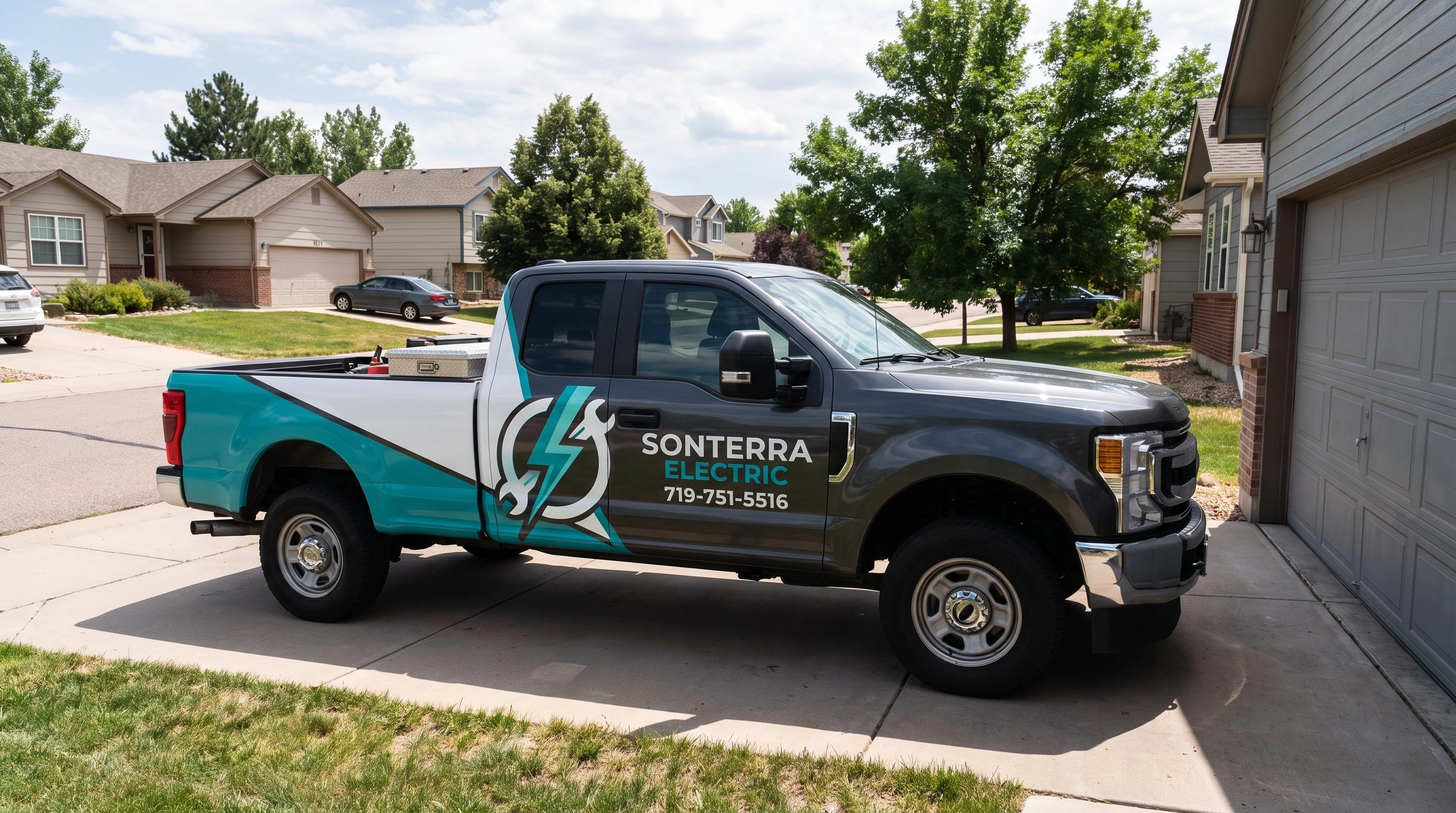 Sonterra Electric electrician performing residential electrical work in Colorado Springs